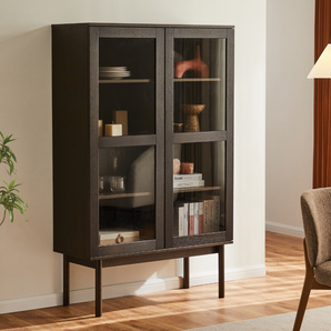 Liora Vitrineskab i Smoked eg  - 166 cm