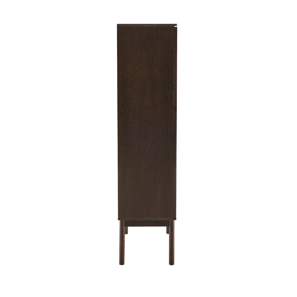 Liora Vitrineskab - 166 cm - Smoked Eg