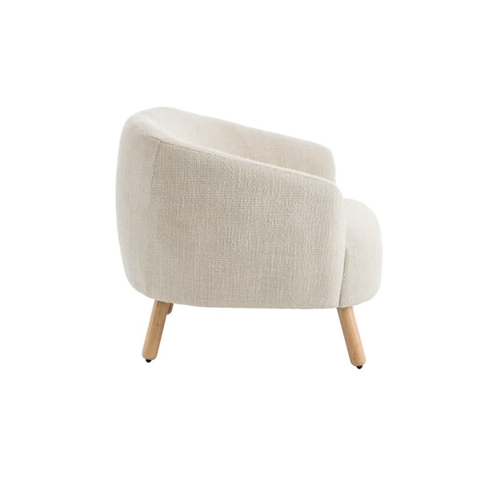 Luca Loungestol - Beige Bouclé