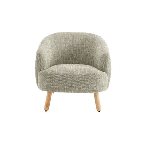 Stofprøve - Luca Loungestol i Grøn/hvid Boucle