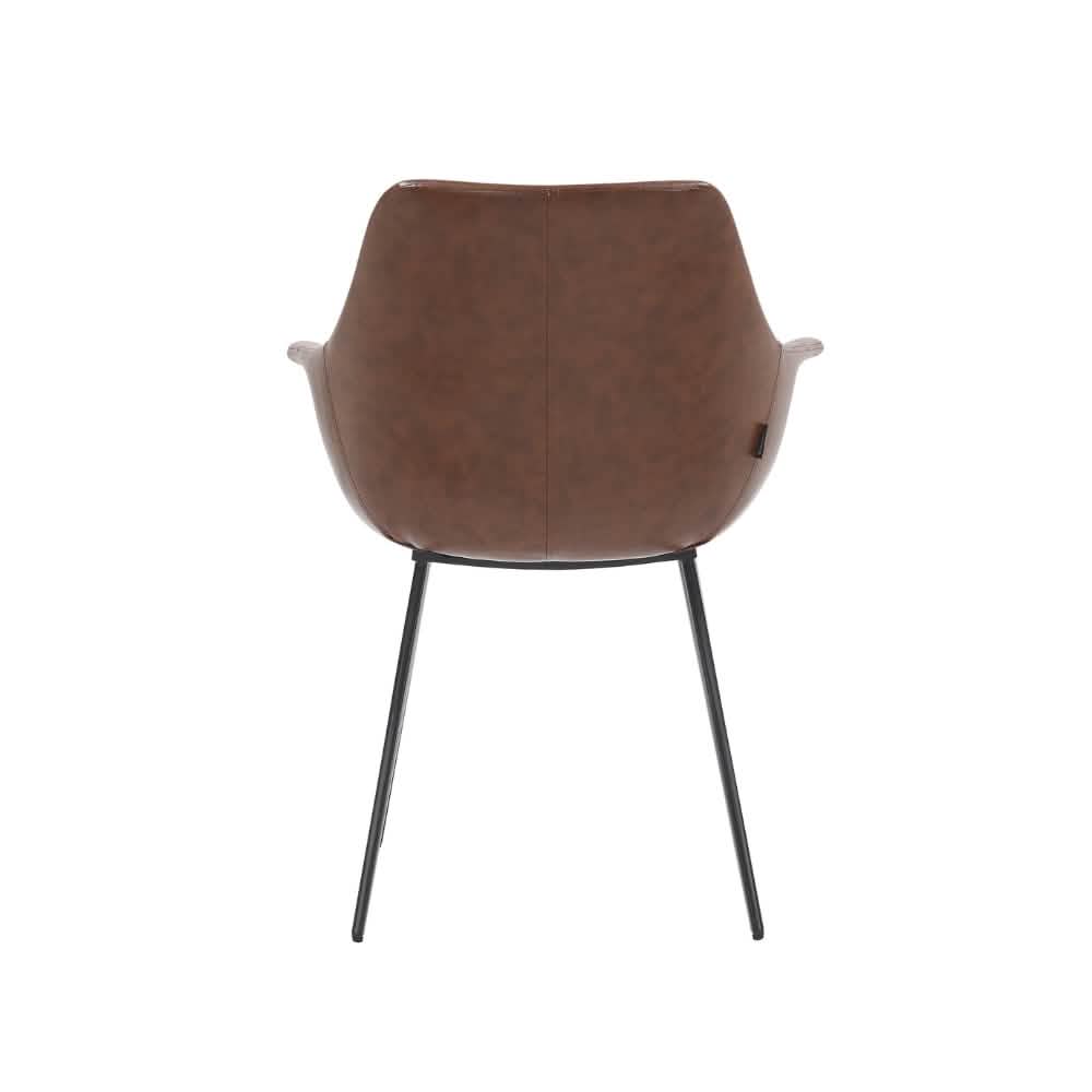 Luis Spisebordsstol - Cognac PU
