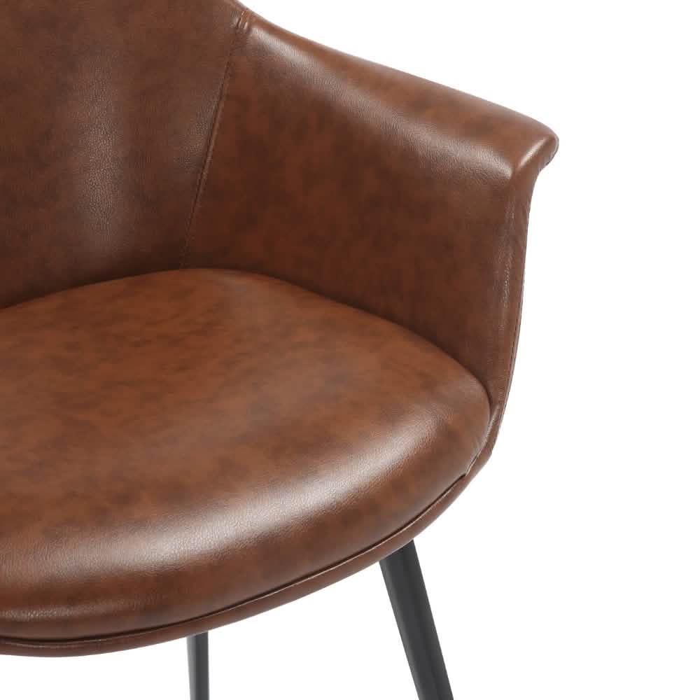 Luis Spisebordsstol - Cognac PU