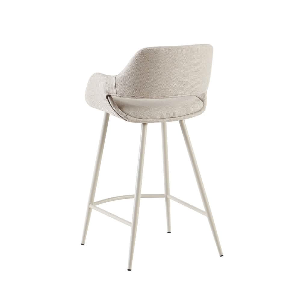 Luis Barstol - Beige Lumos med beige metalben