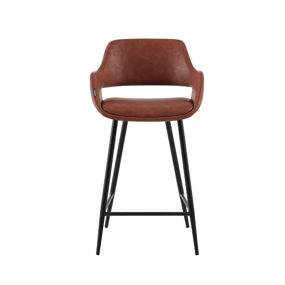 Luis Barstol - Cognac med sort stel