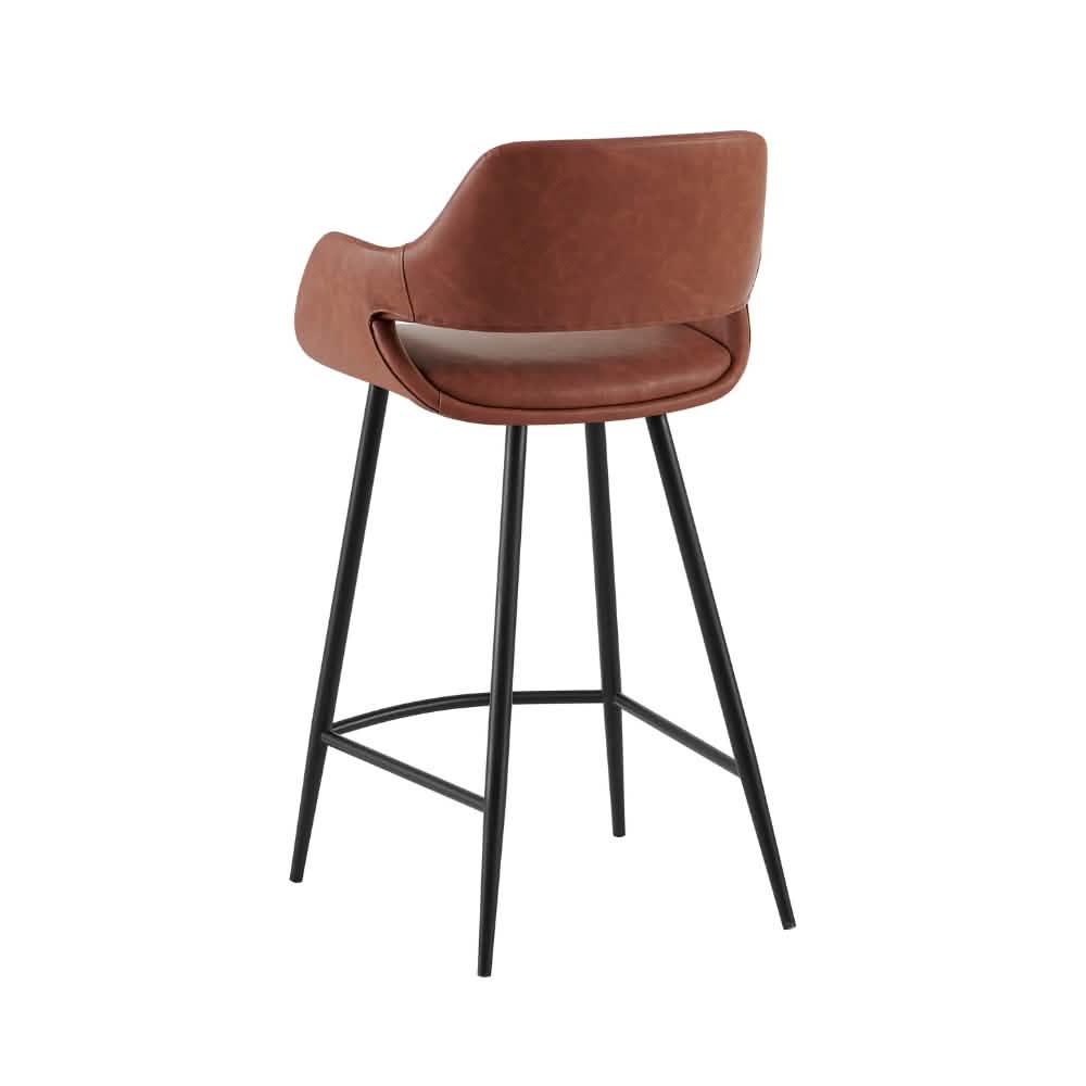 Luis Barstol - Cognac med sort stel