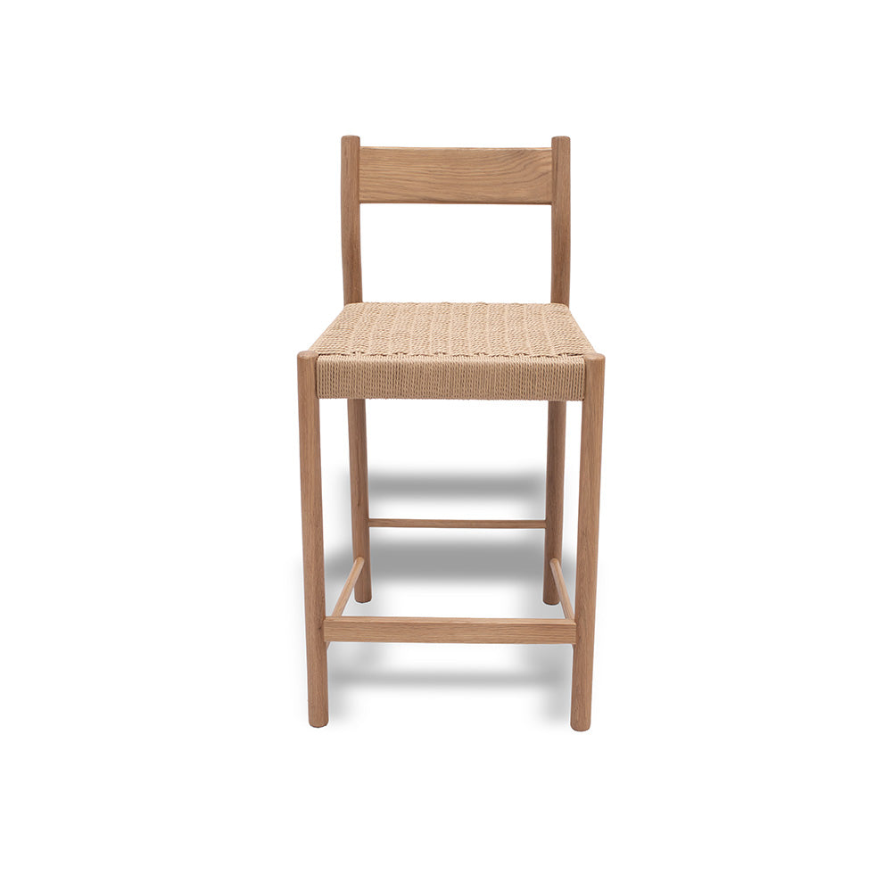 Monaco counter chair nature oak - w. rope