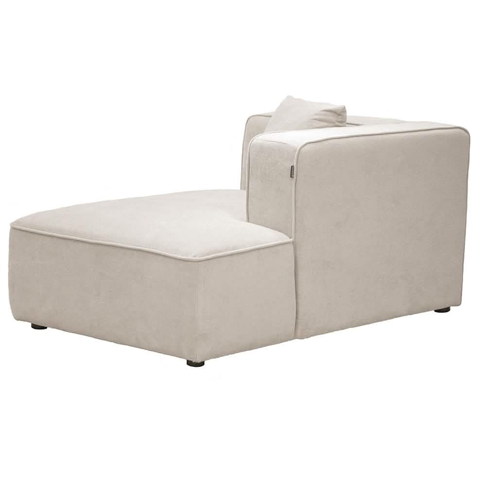 Benne 2-pers. Open-end m. Chaiselong - Højrevendt - Beige
