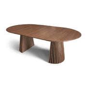 Måne Lamel Spisebord M.Tillægsplader - Ø140-185-230 cm - Espresso