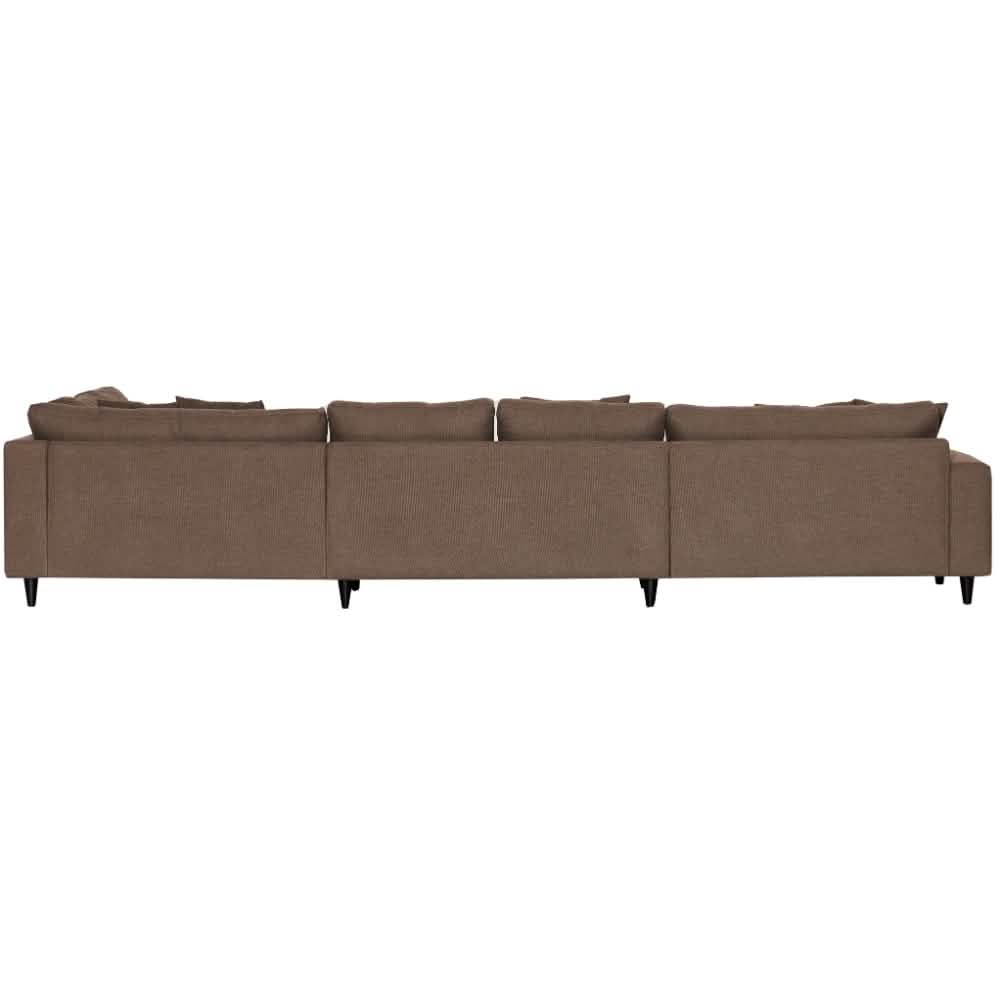 Milo U-Sofa i Højrevendt - Brun