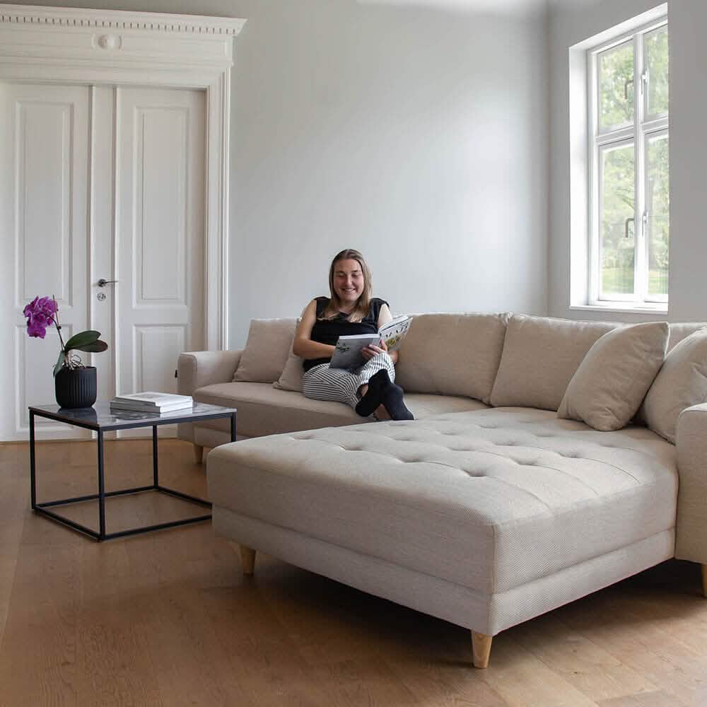 Milo Sofa - Vendbar Chaiselong 283 cm - Beige