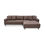 Milo Sofa - Vendbar Chaiselong 283 cm - Brun