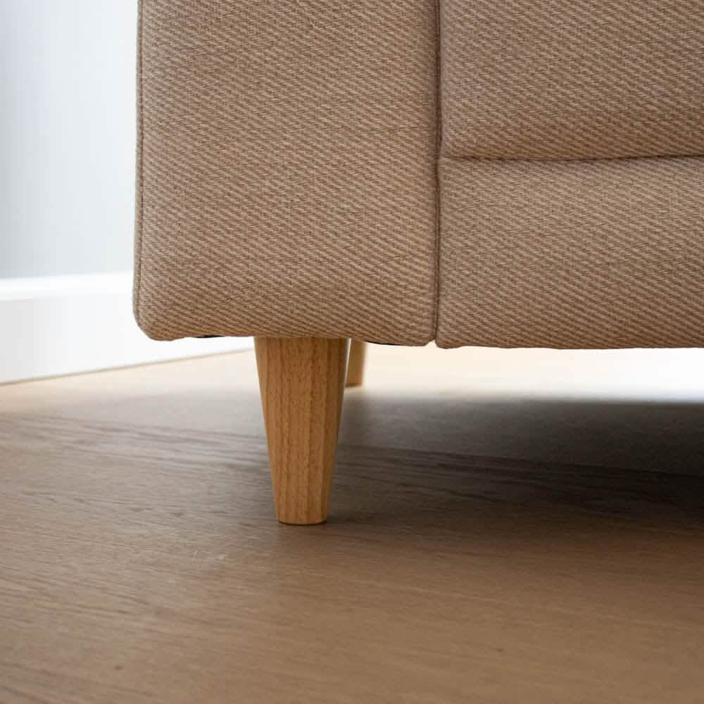Ben til Milo-U Sofa - Naturfarvet Træ - 14 Stk. ( 12cm )