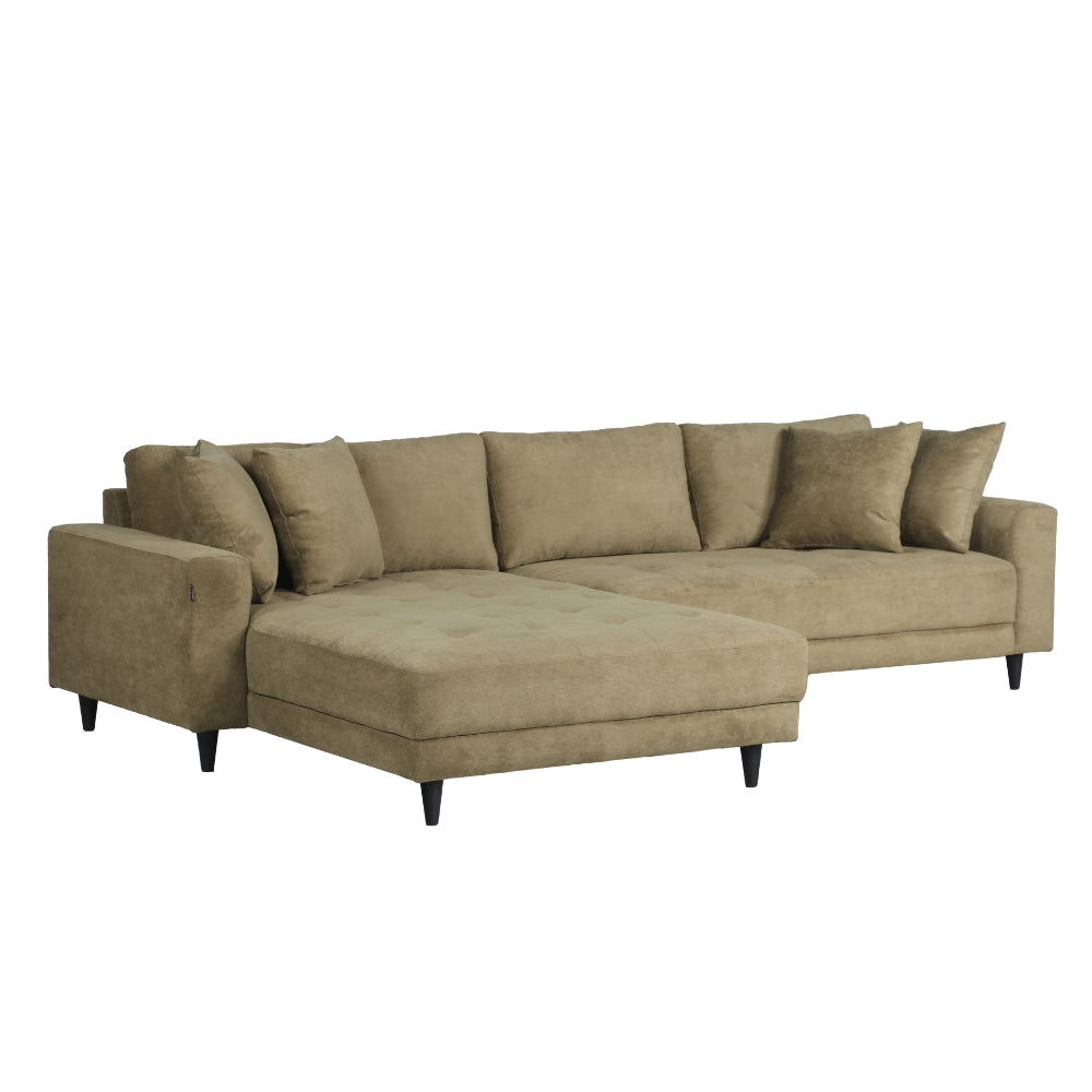 Milo Sofa - Vendbar Chaiselong 285 cm - Olivengrøn