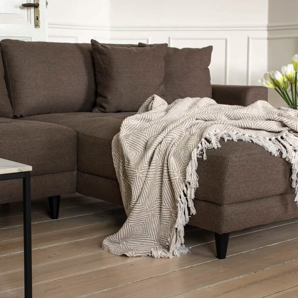 Milo Sofa - Vendbar Chaiselong 283 cm - Brun