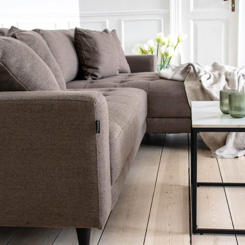 Milo Sofa - Vendbar Chaiselong 283 cm - Brun