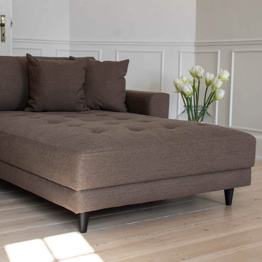 Milo Sofa - Vendbar Chaiselong 283 cm - Brun