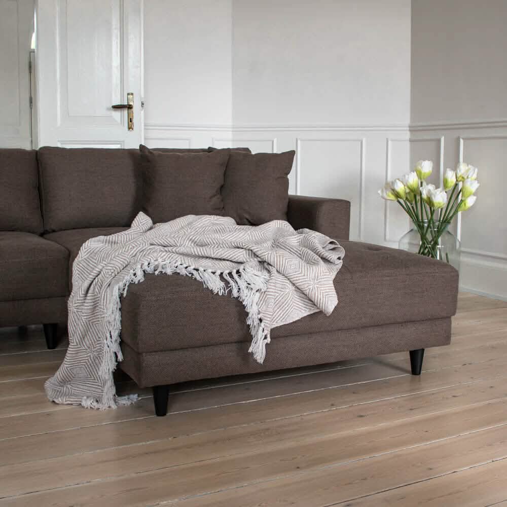 Milo Sofa - Vendbar Chaiselong 283 cm - Brun