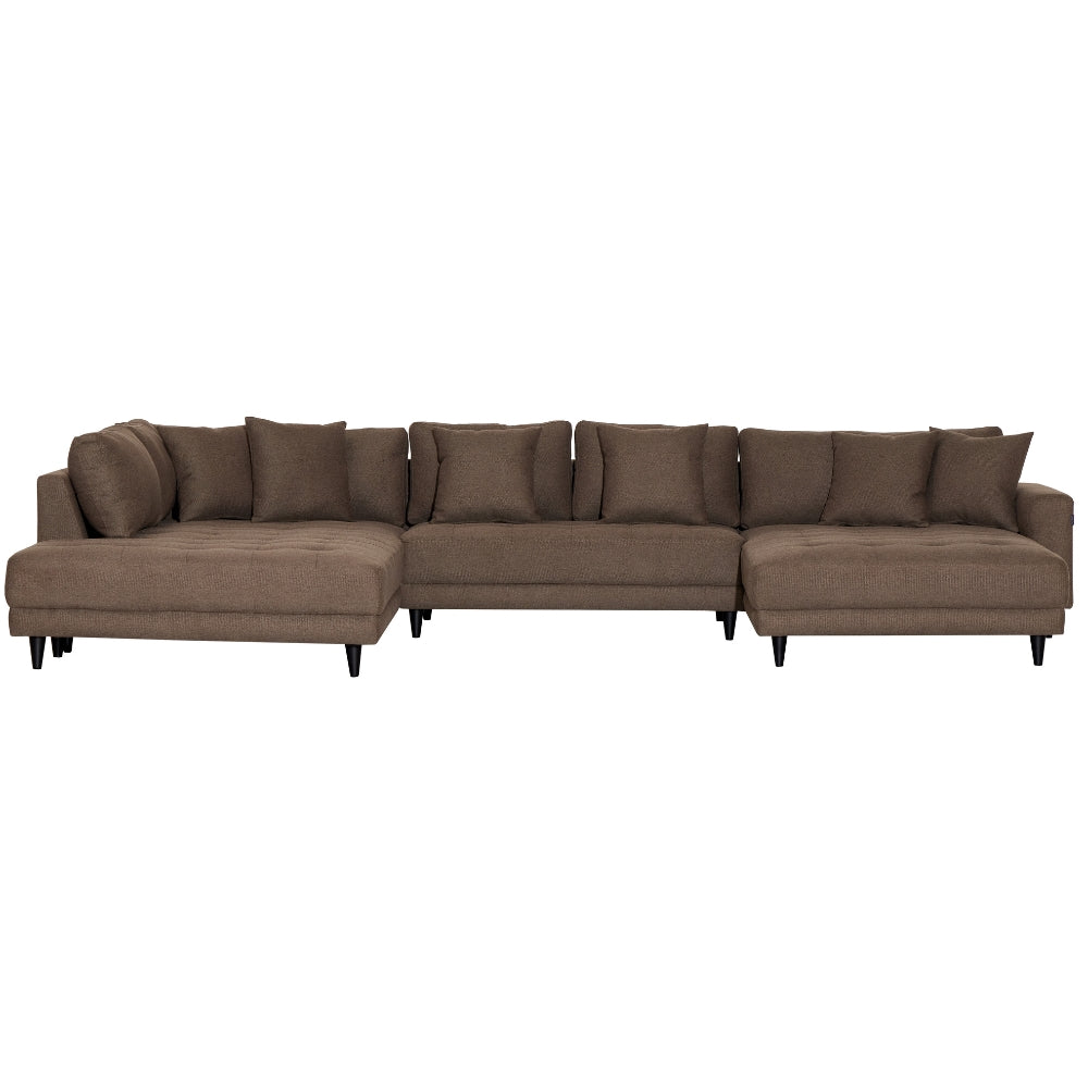 Milo U-Sofa - Venstrevendt - Brun