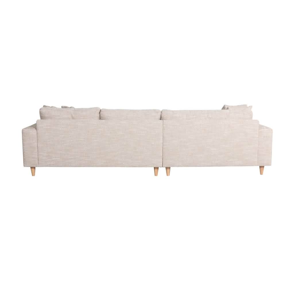 Milo Sofa - Vendbar Chaiselong 283 cm - Gul/Hvid