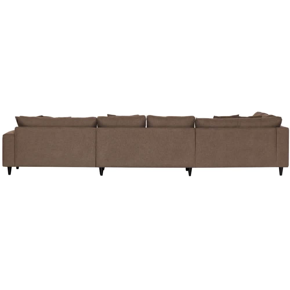 Milo U-Sofa i Venstrevendt - Brun