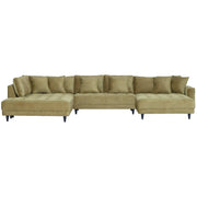 Milo U-Sofa i Venstrevendt - Olivengrøn