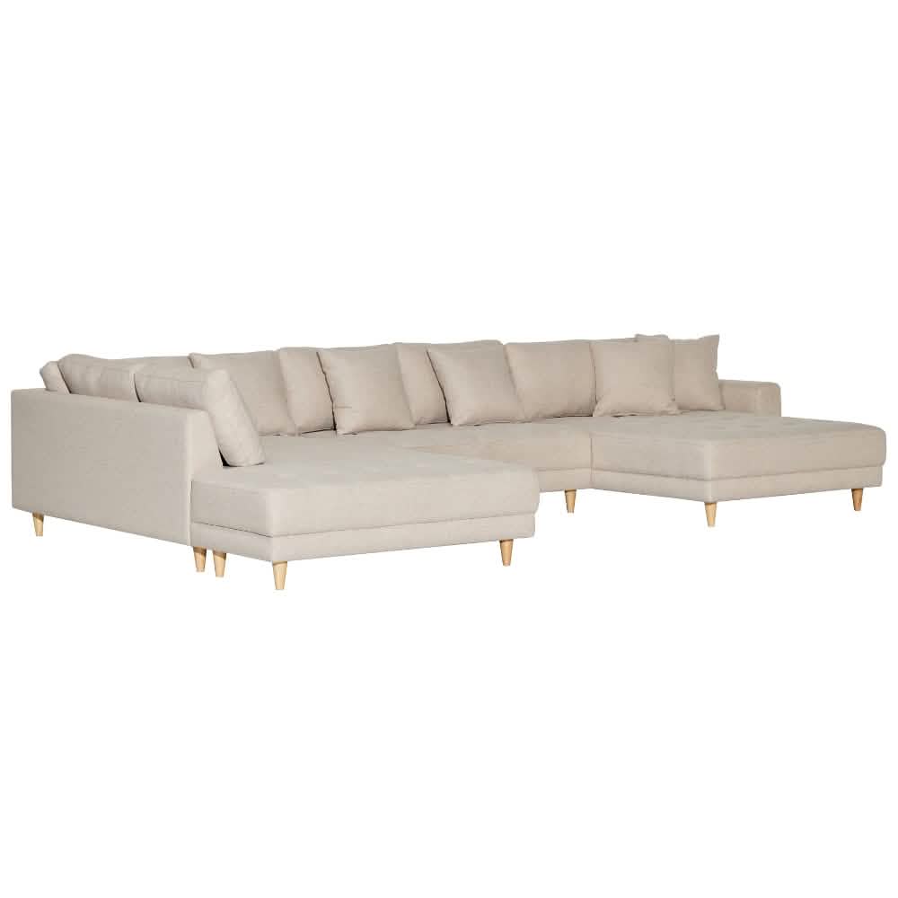 Milo U-Sofa i Venstrevendt - Beige