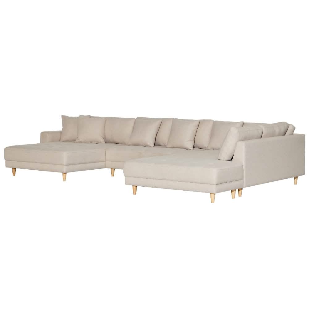 Milo U-Sofa i Højrevendt - Beige