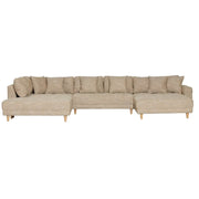 Milo U-Sofa i Venstrevendt - Gul/Hvid