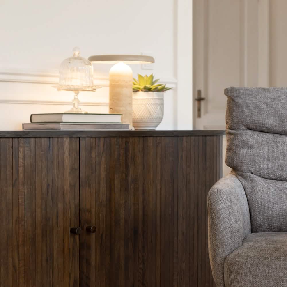 Bello Bordlampe - Beige Sten
