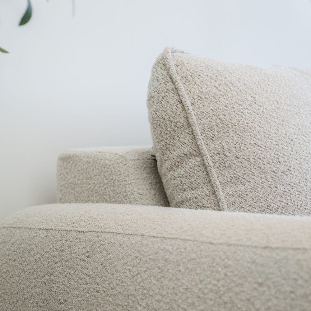 Naya Sofa med elektronisk modul - Venstrevendt - Beige Boucle