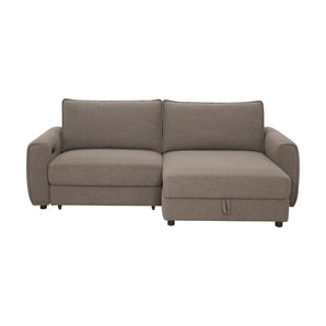 Naya Sofa med elektronisk modul - Højrevendt - Brun Boucle