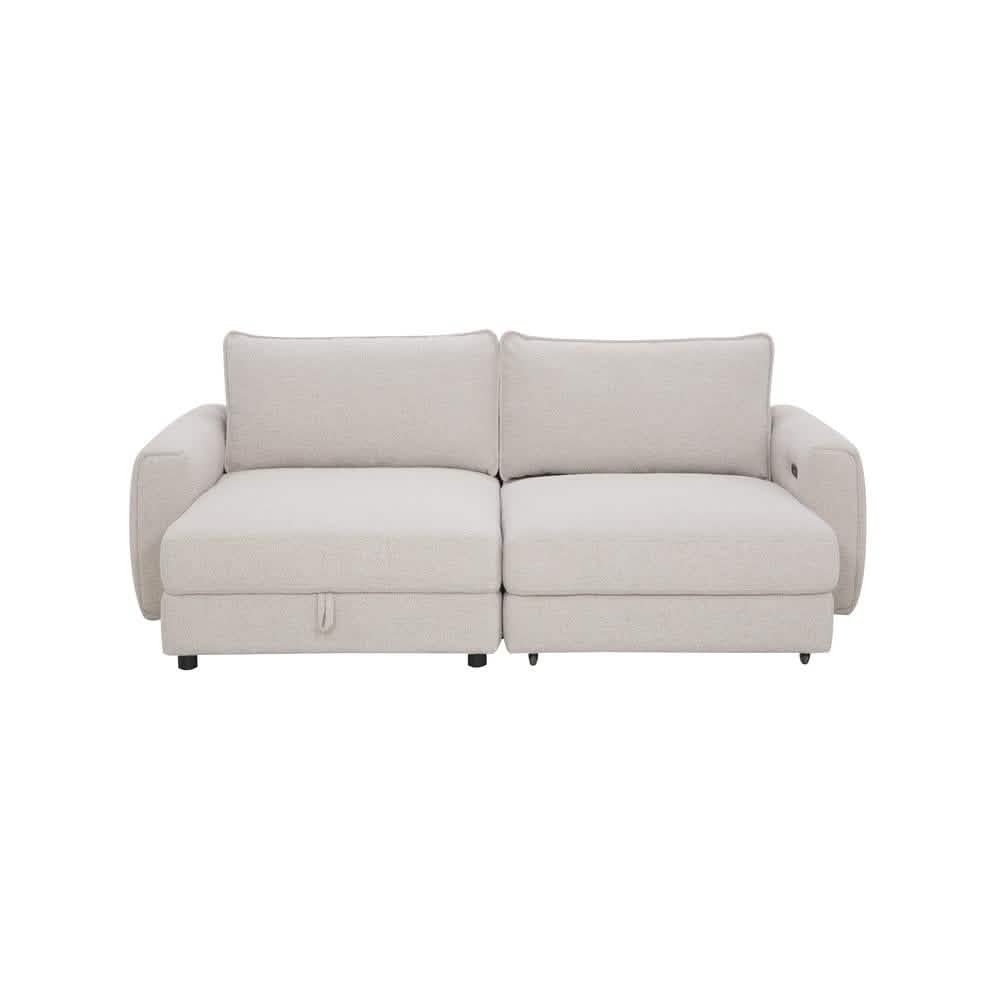 Naya Sofa med elektronisk modul - Højrevendt - Beige Boucle