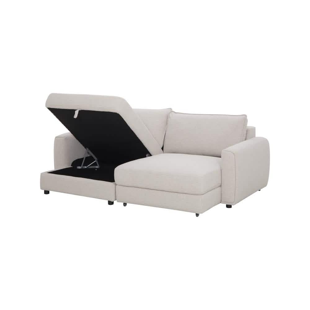 Naya Sofa med elektronisk modul - Højrevendt - Beige Boucle
