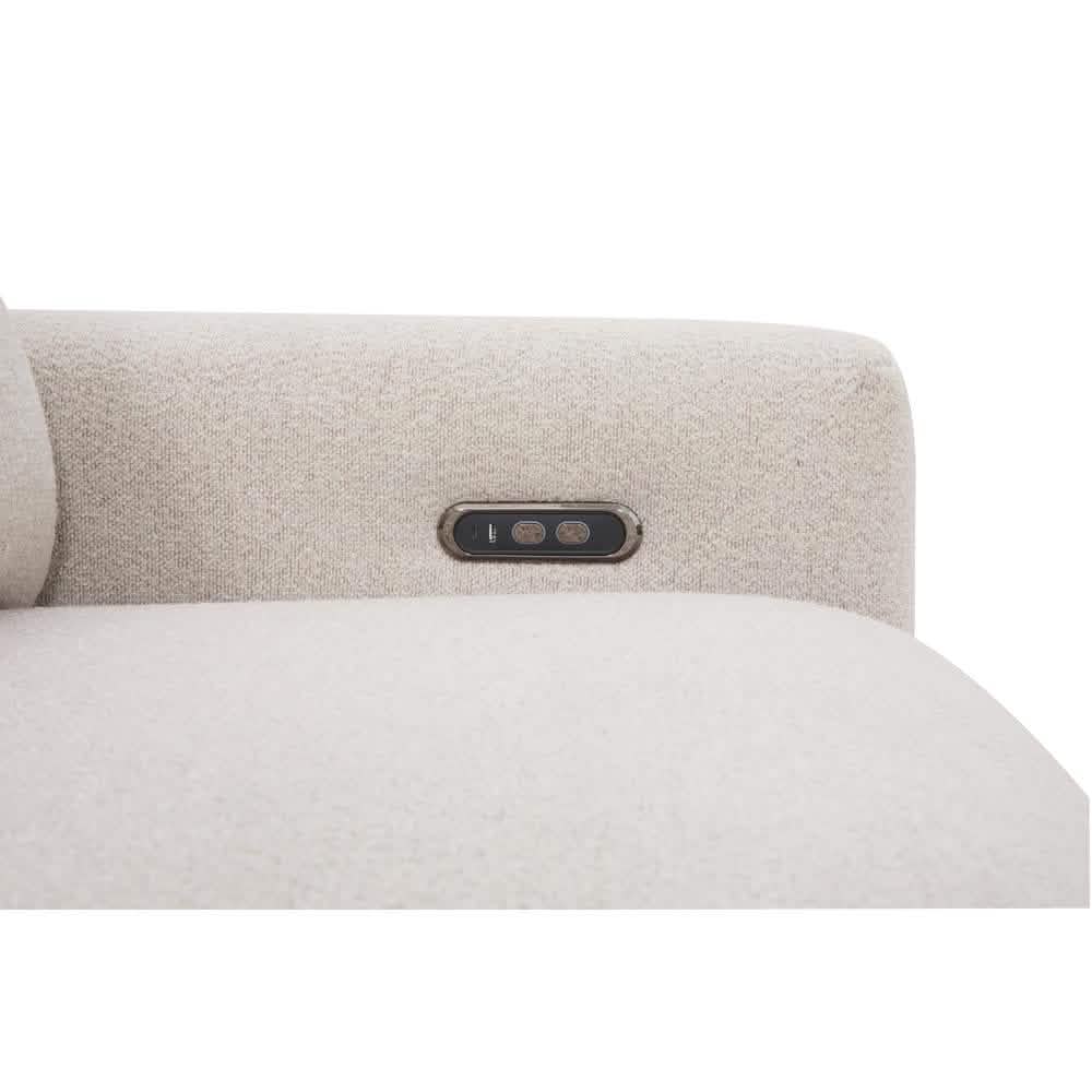 Naya Sofa med elektronisk modul - Højrevendt - Beige Boucle