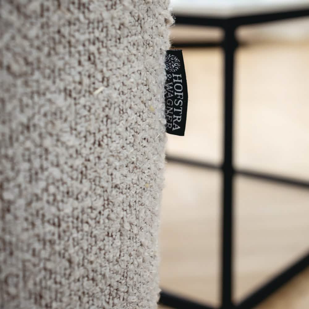 Nolio Modulsofa 220 cm - Beige Bouclé inkl. puf