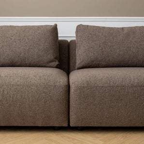 Nolio Modulsofa 220 cm - Brun Bouclé