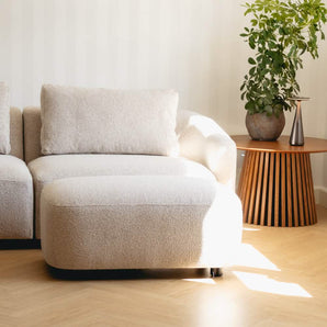 Nolio Puf - Beige Boucle