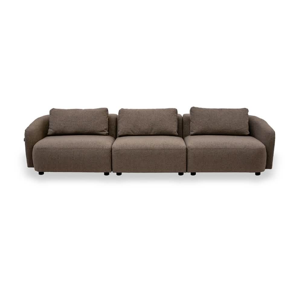 Nolio Modulsofa 315 cm - Brun Bouclé