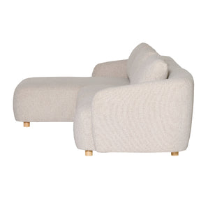Nolio Modulsofa - Beige Bouclé med venstrevendt chaiselong - 315 cm