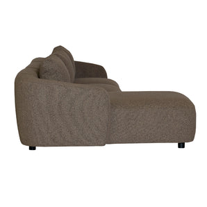 Nolio Modulsofa - Brun Bouclé med venstrevendt chaiselong - 315 cm