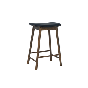 Nora Barstol m. Sort PU sæde - Smoked Egetræ