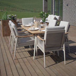 Havemøbelsæt - Norvik Havebord & Norvik Havestole 6 stk.