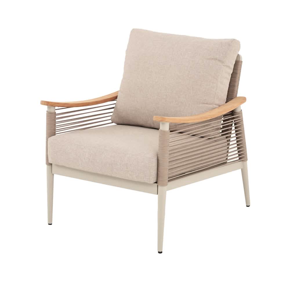 Norvik 5-pers. Loungesæt - Beige Reb