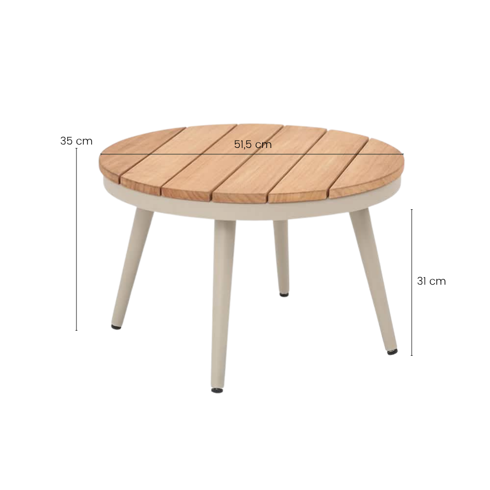 Norvik 5-Pers. Loungesæt - Beige Reb