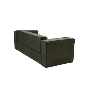 Ollie Sofa - Grøn bredriflet fløjl, 230 cm