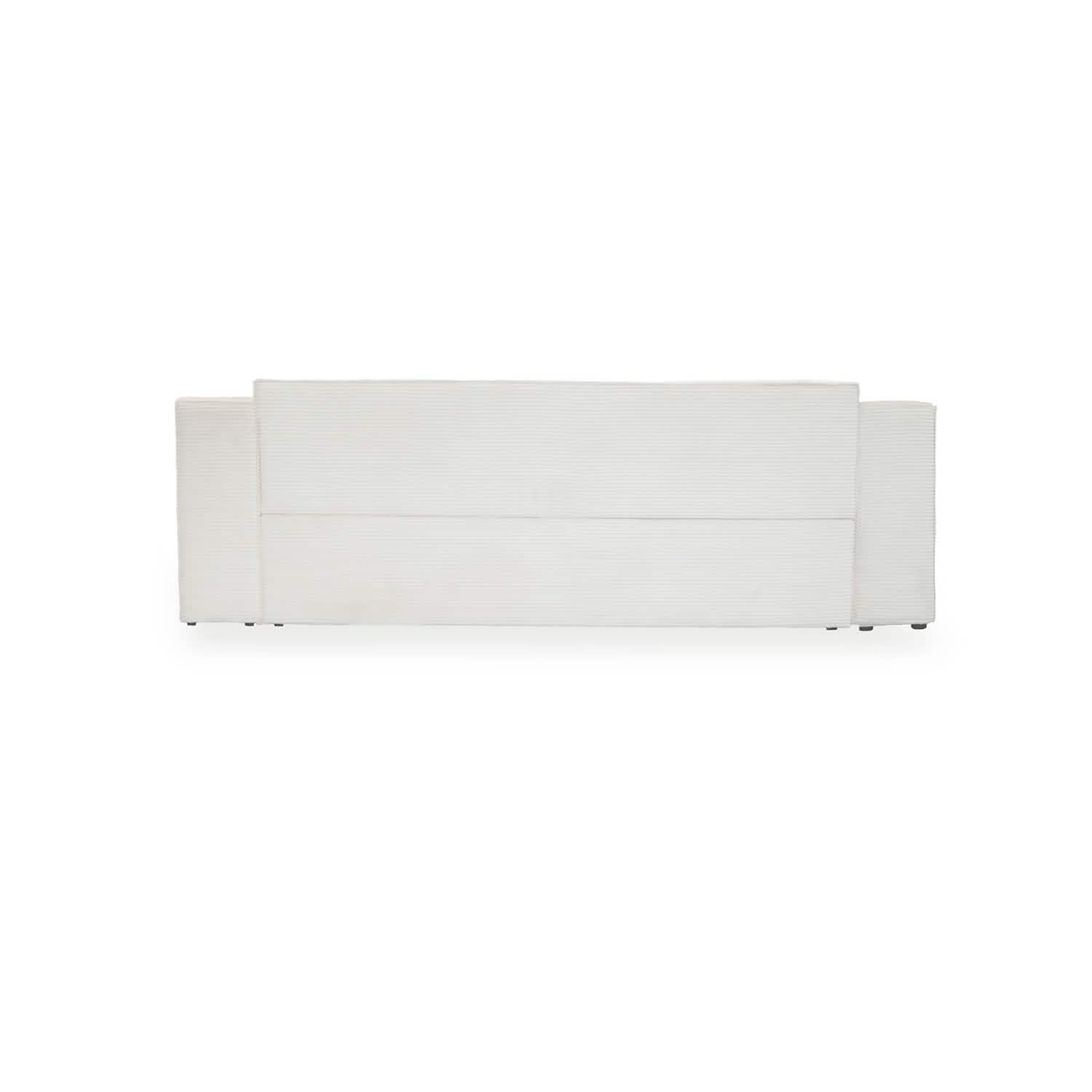 Ollie Sofa - Lys Bredriflet Fløjl 230 cm