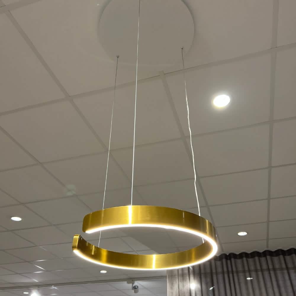 Pendel Lampe - Guld Ø40 cm