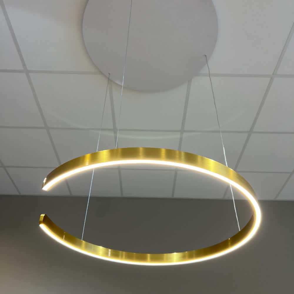 Pendel Lampe - Guld Ø60 cm