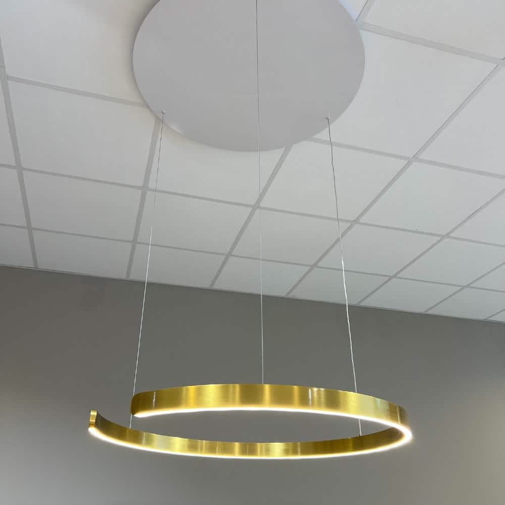 Pendel Lampe - Guld Ø80 cm