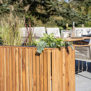 Plantekasse i akacie - 80x70x40 cm